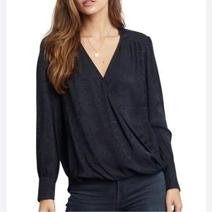 Rails Hillary Snakeskin Print Blouse